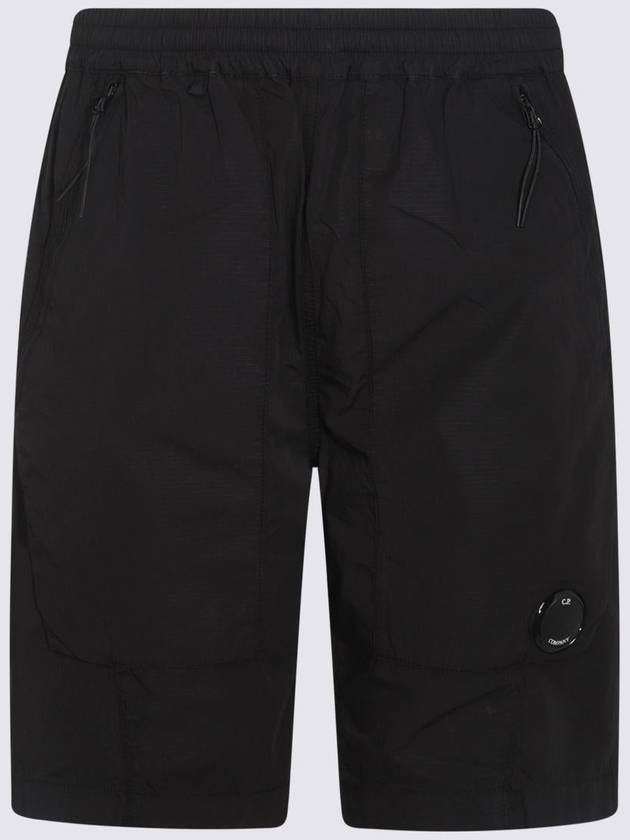 Logo Ripstop Shorts Black - CP COMPANY - BALAAN 2