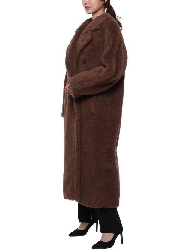 Faust Teddy Bear Alpaca Double Coat Brown - MAX MARA - BALAAN 5