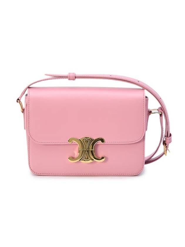 Teen Triomphe Shiny Calfskin Cross Bag Pastel Pink - CELINE - BALAAN 1