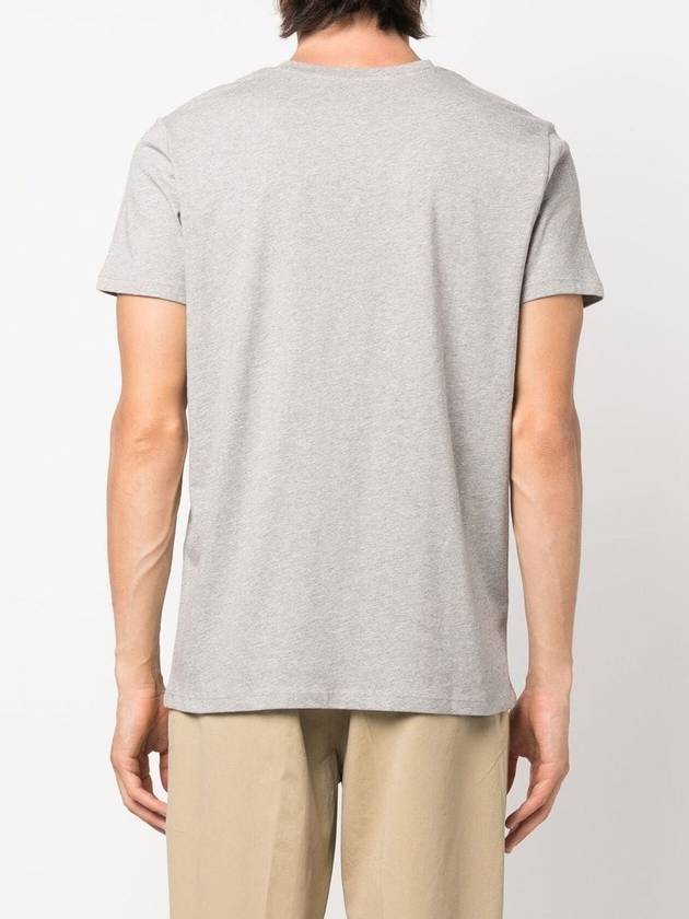 Black VPC Logo Short Sleeve T-Shirt Light Grey - A.P.C. - BALAAN 4