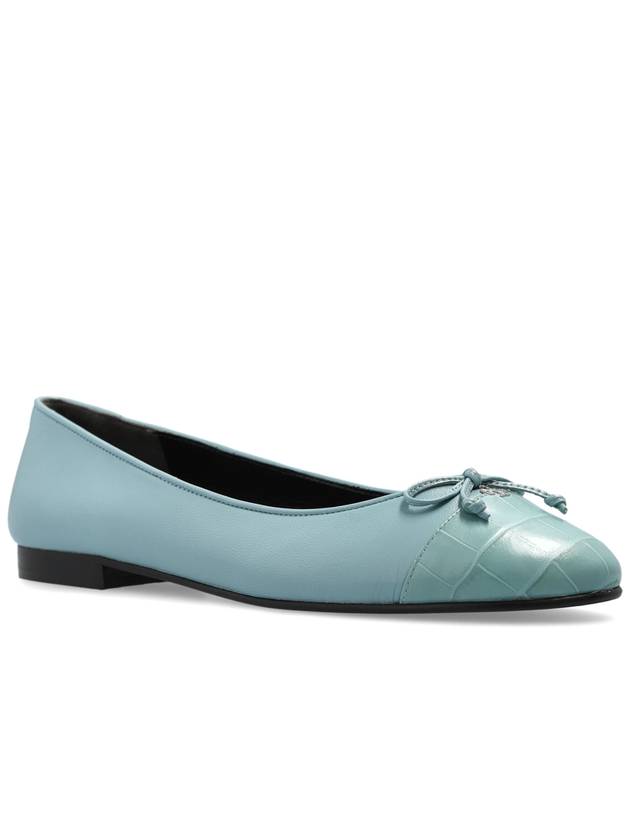 Tory Burch Leather Ballet Flats, Women's, Light Blue - TORY BURCH - BALAAN 4