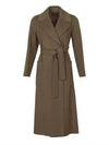 Pauli Wool Single Coat Khaki - MAX MARA - BALAAN 2