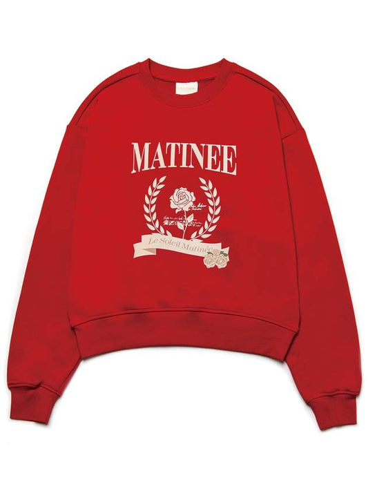 Brushed Options Matinee Classic Rose Sweat Shirts RED - LE SOLEIL MATINEE - BALAAN 1