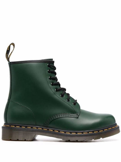 1460 Smooth Leather Lace Up Worker Boots Green - DR. MARTENS - BALAAN 2