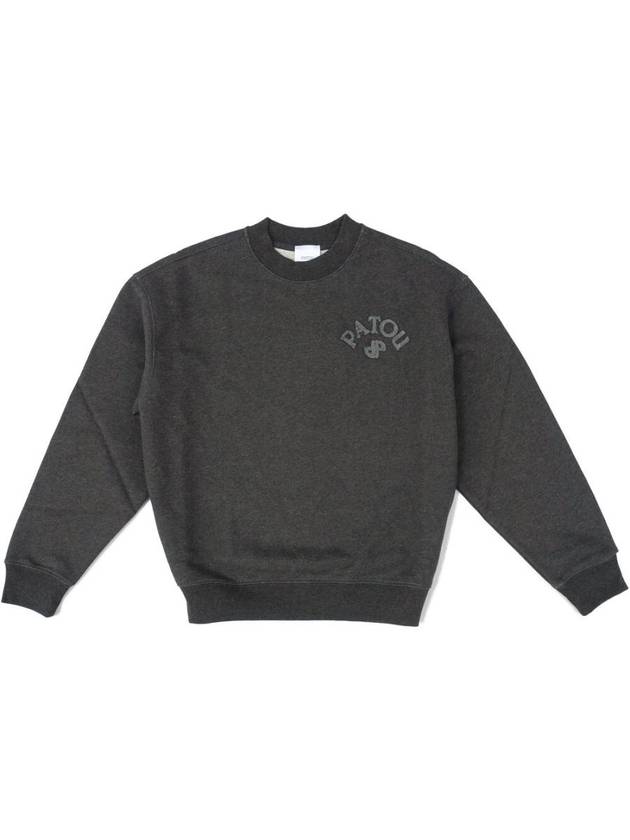 Embroidered Logo Cotton Sweatshirt Grey - PATOU - BALAAN 2