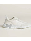 Bouncing Sneakers Mesh Suede Goatskin Blanc Blanc - HERMES - BALAAN 3