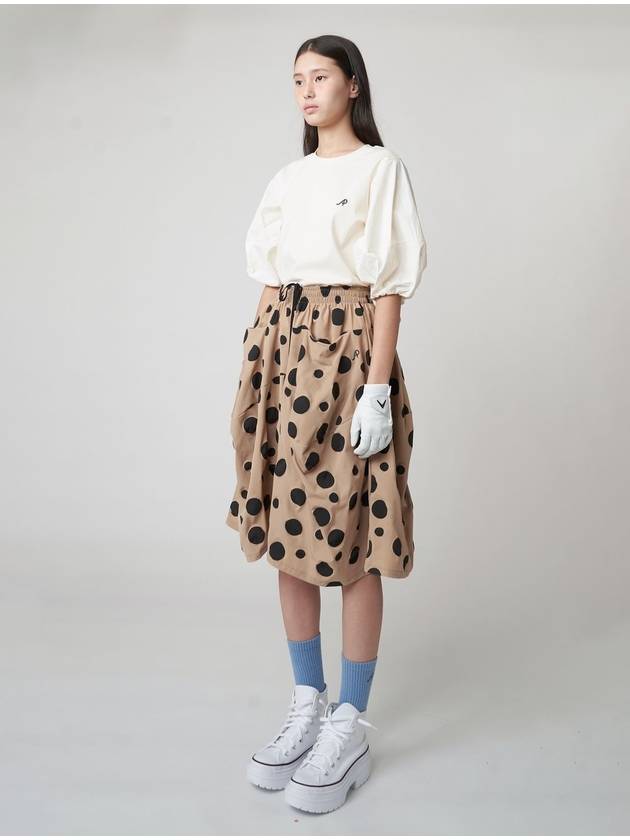 Dot Bermuda Wide Pants Beige - ATHPLATFORM - BALAAN 7