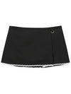 Lace Skirt with Shorts BLACK - CLUT STUDIO - BALAAN 4