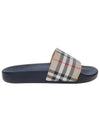 Check Furley Slippers Beige - BURBERRY - BALAAN 3