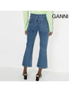 Betzy Cropped Rigid Jeans Blue - GANNI - BALAAN 8