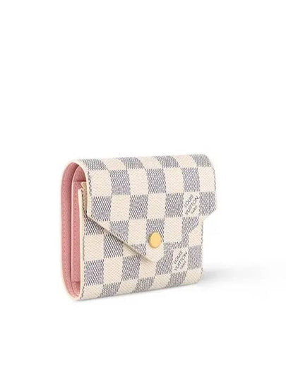 Victorine Damier Azur Canvas Half Wallet Beige Pink - LOUIS VUITTON - BALAAN 2