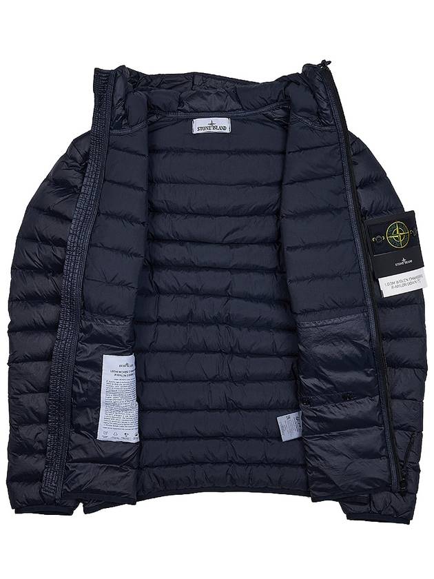 Loom Woven Chambers R Nylon Down TC Light Hoodie Down Jacket Midnight Blue - STONE ISLAND - BALAAN 11