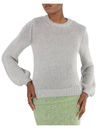 Chloe Ladies Shadow Grey Ribbed Cashmere Sweater, Size X-Small - CHLOE - BALAAN 1