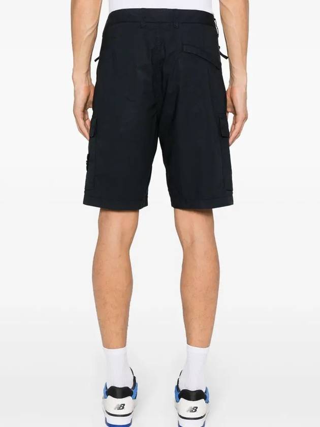 Light Stretch Cotton Bermuda Regular Fit Shorts Navy - STONE ISLAND - BALAAN 5