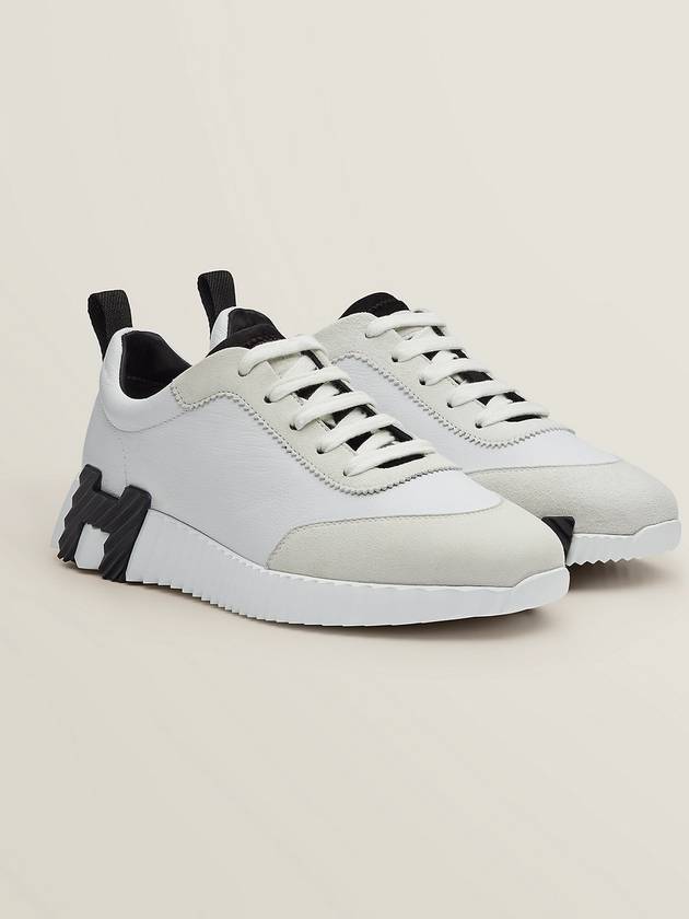 Bouncing Low Top Sneakers Blanc Noir - HERMES - BALAAN 3