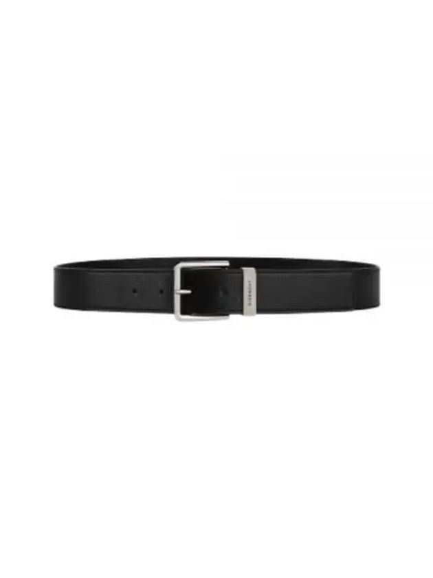 Square Buckle Leather Belt Black - GIVENCHY - BALAAN 2