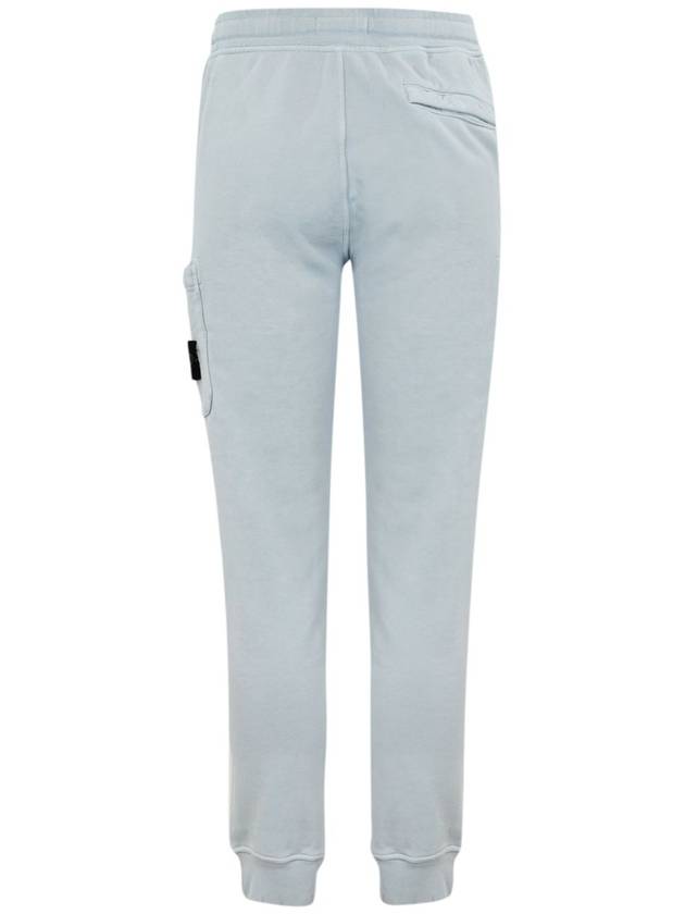 Compass Patch Cotton Jersey Track Pants Sky Blue - STONE ISLAND - BALAAN 3