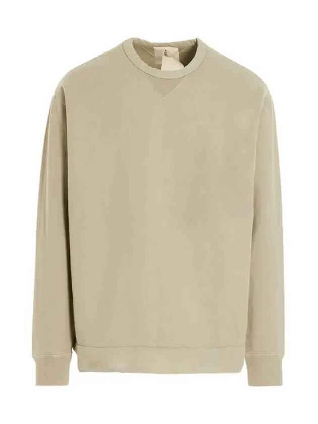 Garment Dyed Cotton Jersey Sweatshirt Beige - TEN C - BALAAN 2