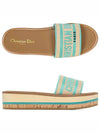 Dioriviera Dway Platform Slide Slippers Natural Aquamarina - DIOR - BALAAN 2