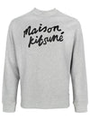 Logo Print Sweatshirt Grey - MAISON KITSUNE - BALAAN 2