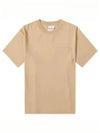 Pink Label Crew Neck Short Sleeve T-Shirt Light Camel - ACNE STUDIOS - BALAAN 2