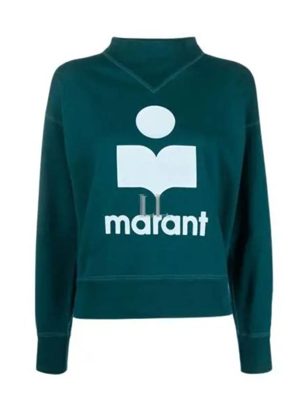 Moby Logo Print Sweatshirt Teal - ISABEL MARANT - BALAAN 2