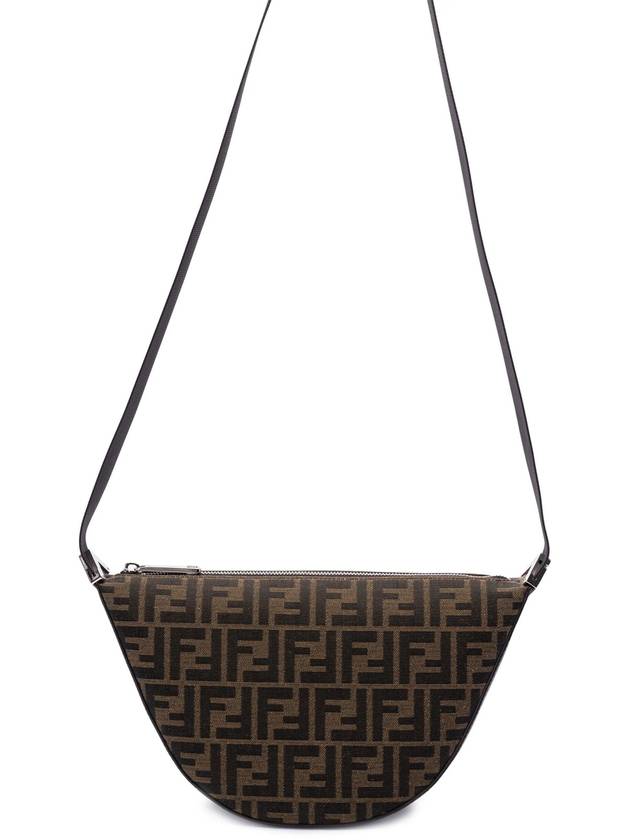 Melon FF Jacquard Small Shoulder Bag Brown - FENDI - BALAAN 2