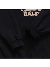 Women's Hand Drone BB Icon Large Fit Hooded Top Black - BALENCIAGA - BALAAN.