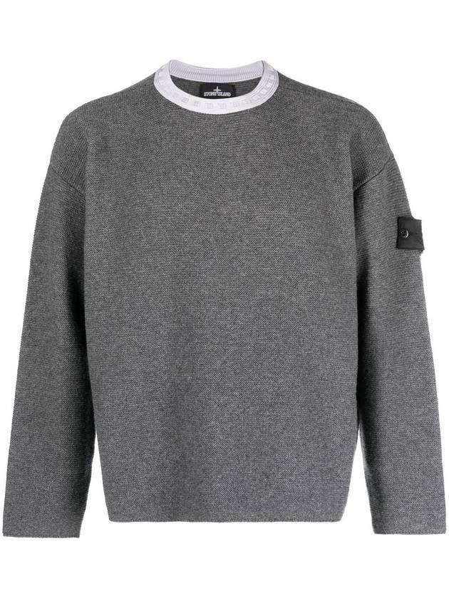 Shadow Project Crewneck Knit Top Grey - STONE ISLAND - BALAAN 1