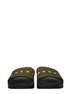 Logo Jacquard Rubber Slippers Military Green - MARNI - BALAAN 4