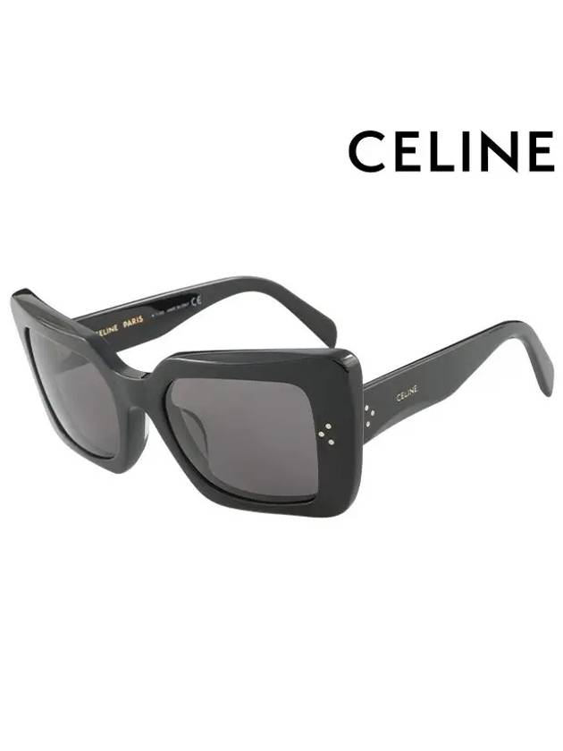 Sunglasses CL40156U 01A Square Acetate Men Women - CELINE - BALAAN 2