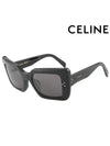 Eyewear Logo Square Acetate Sunglasses Grey Black - CELINE - BALAAN 3