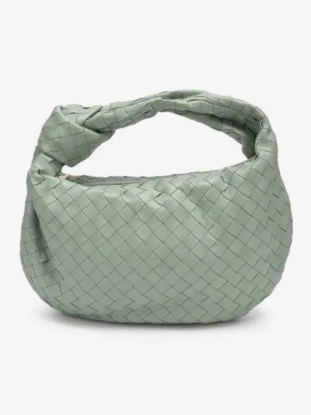 Teen Jodie Intrecciato Leather Tote Bag Mint - BOTTEGA VENETA - BALAAN 2