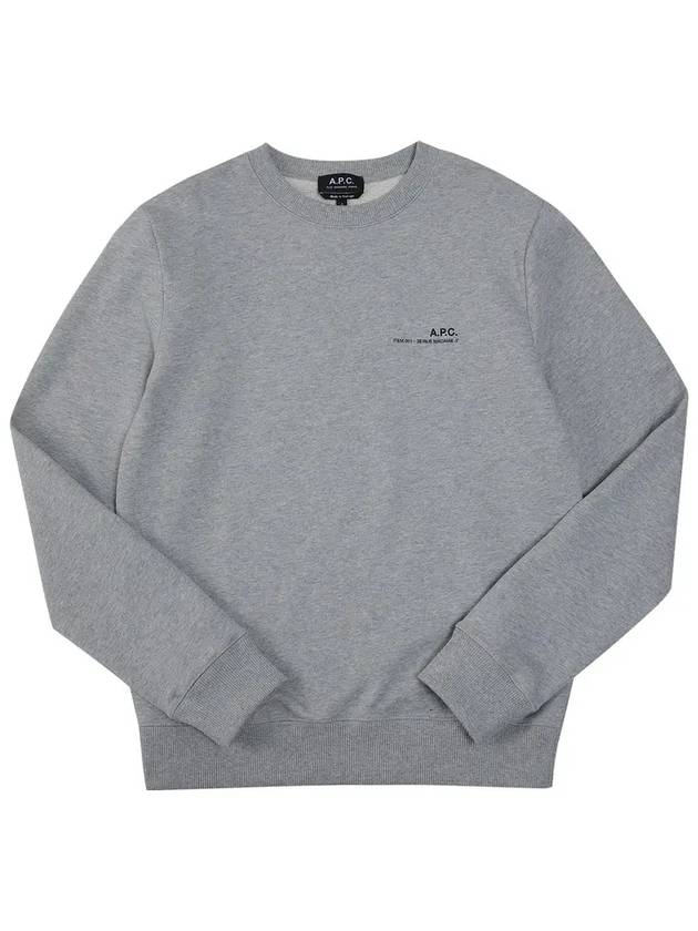 Men's Item Logo Sweatshirt Grey - A.P.C. - BALAAN 6