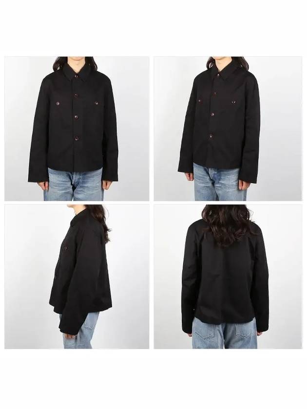 Military Inspired Shirt Oversized Jacket Black - LEMAIRE - BALAAN 3