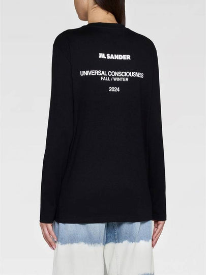 T-shirt di cotone Jil Sander con logo posteriore - JIL SANDER - BALAAN 2