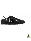 VLTN Logo Low Top Sneakers Black - VALENTINO - BALAAN 2