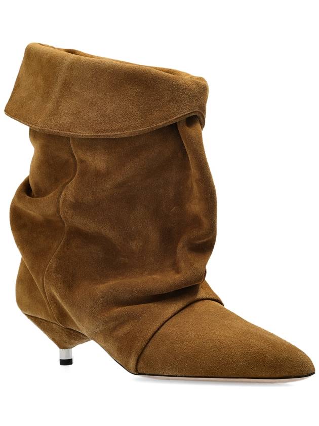 Isabel Marant Suede Heeled Ankle Boots Edrik, Women's, Brown - ISABEL MARANT - BALAAN 4