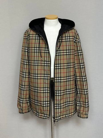 Reversible Vintage Check Hooded Jacket 110 - BURBERRY - BALAAN 1