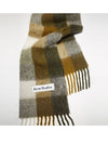 Check Mohair Muffler Green - ACNE STUDIOS - BALAAN 6