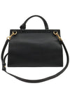 Black leather gold plated GG Marmont small top handle 2WAY 421890 - GUCCI - BALAAN 3