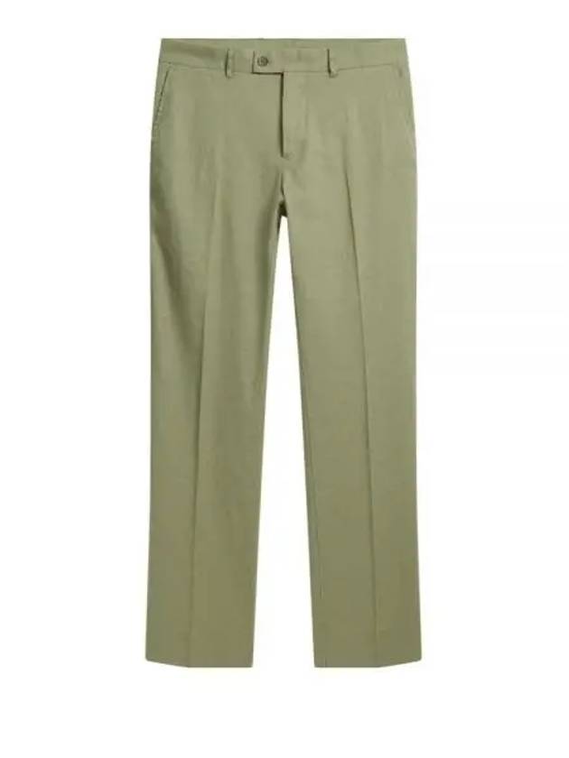 Lois Linen Stretch Straight Pants Oil Green - J.LINDEBERG - BALAAN 2