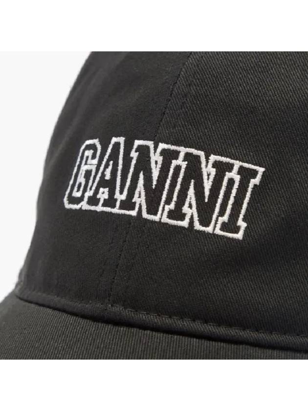 Logo Ball Cap Black - GANNI - BALAAN 7