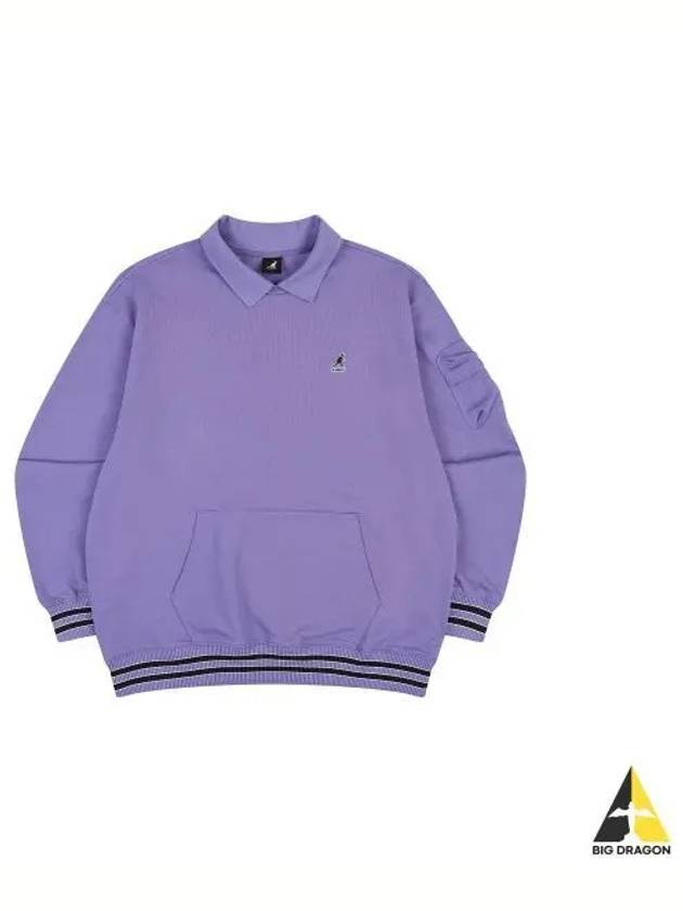 College Athlete Sweatshirt 1763 Purple - KANGOL - BALAAN 1