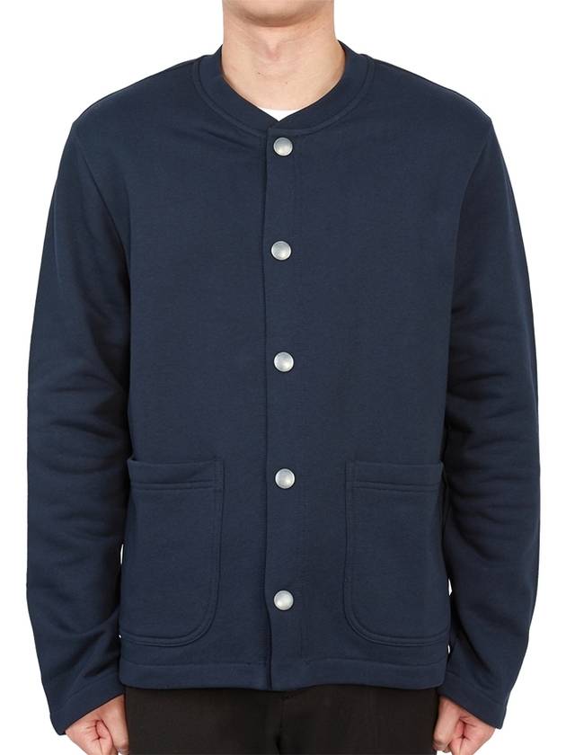 Men's Stevie Cardigan Dark Navy - A.P.C. - BALAAN 2