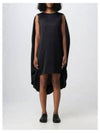 Cape Detail Sleeveless Viscose Short Dress Black - MAISON MARGIELA - BALAAN 2