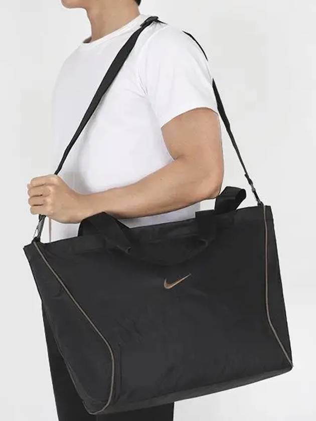 Logo Essentials Tote Bag Black - NIKE - BALAAN 2