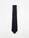 H Scintillant Silk Tie Noir Gris - HERMES - BALAAN 3