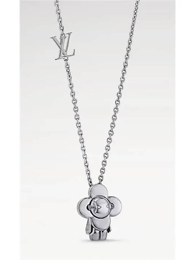 Vivienne Pendant Necklace Silver - LOUIS VUITTON - BALAAN 3