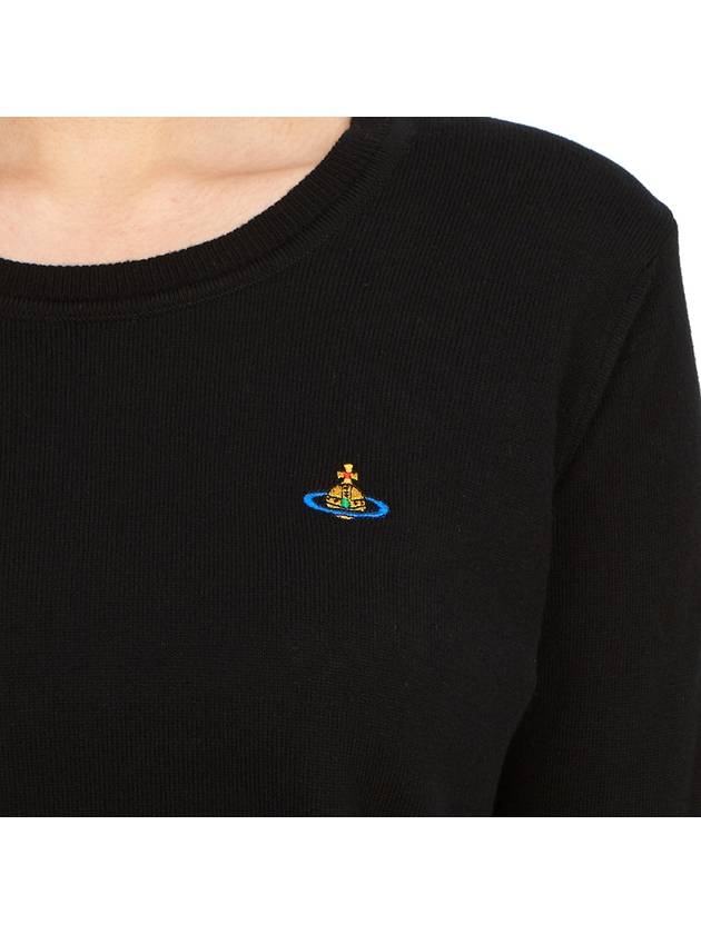 ORB Embroid Logo Knit Top Black - VIVIENNE WESTWOOD - BALAAN 9